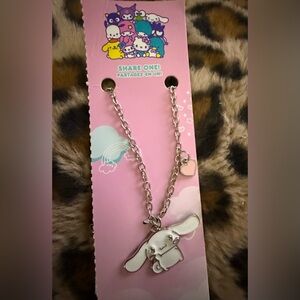 Hello Kitty’s friend Cinnamoroll Silver and Pink Necklace New